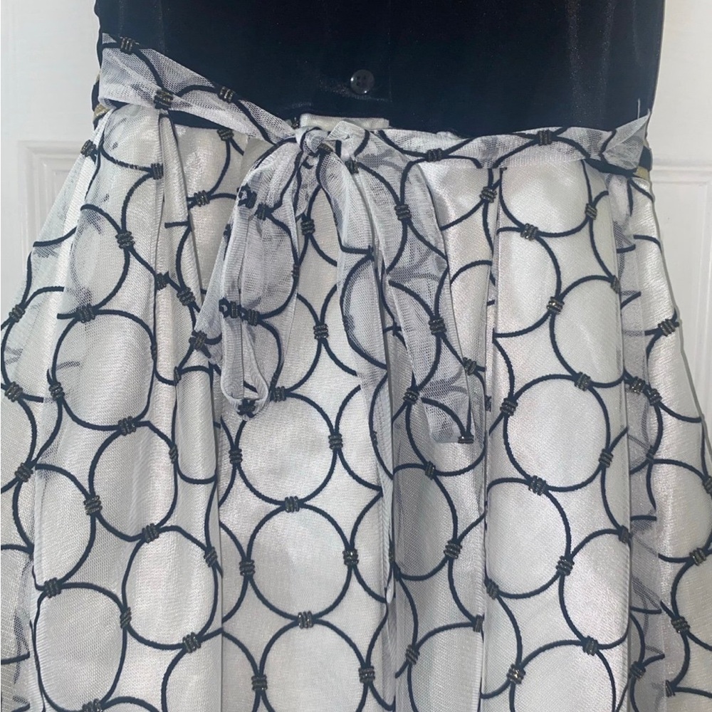 Jona Michelle girl velvet /tulle dress size 10 - Picture 6 of 10